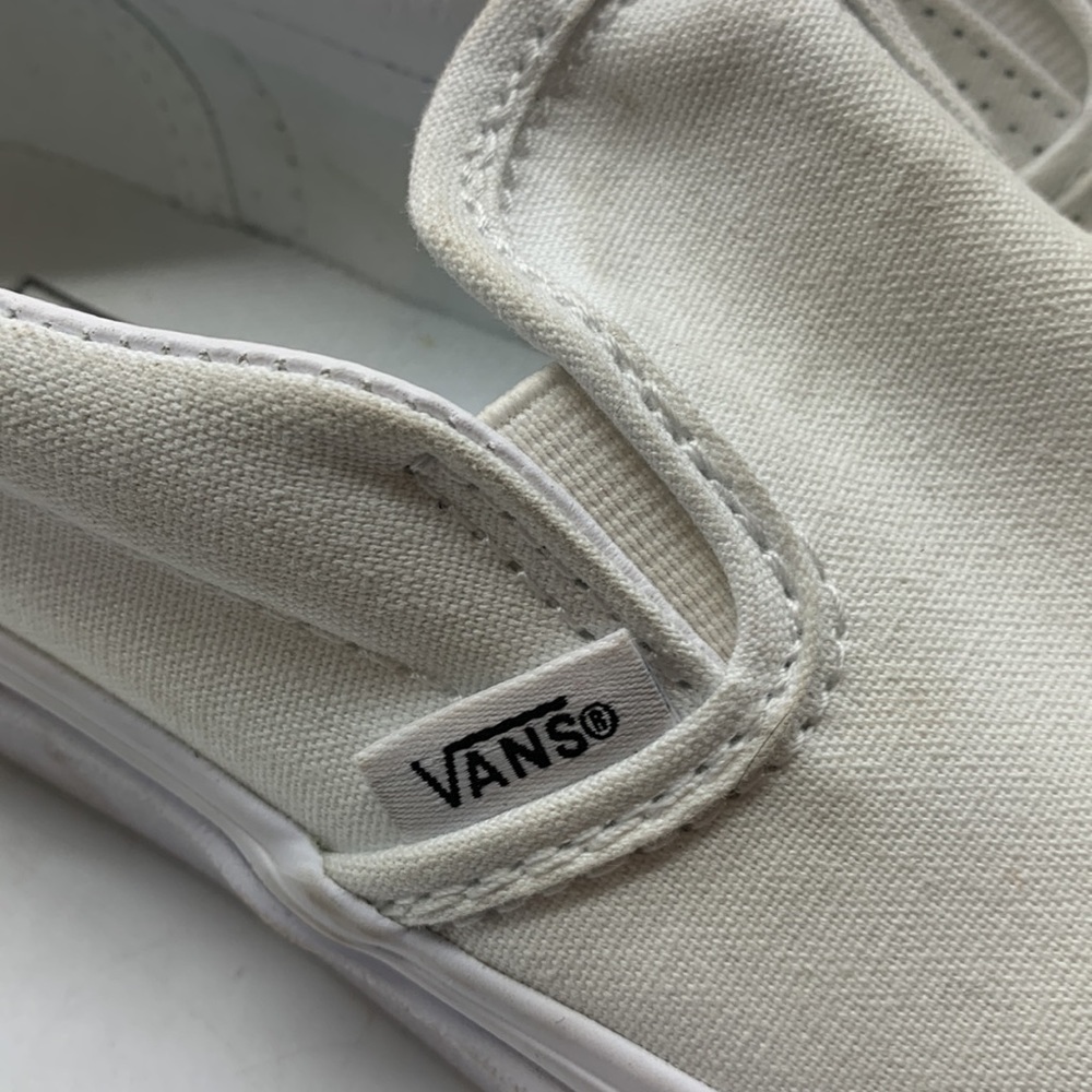 Vans off The Wall White slip on loafer Sz 1.5 - Picture 3 of 9